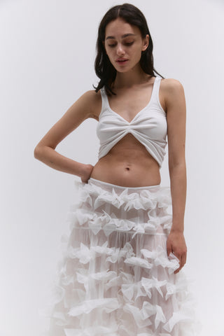 Comme des Filles skirt in white