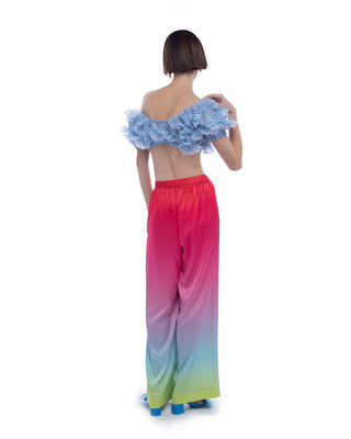 Silk rainbow pants