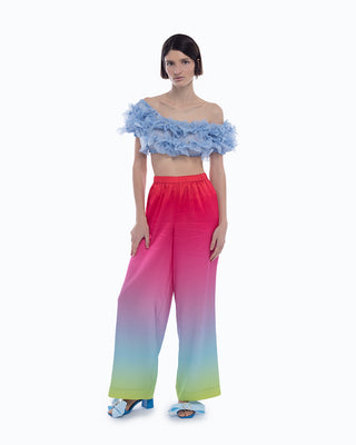 Silk rainbow pants