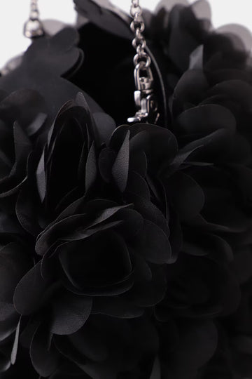 Magic Flower Bag in Charcoal Black