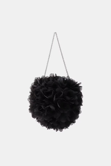 Magic Flower Bag in Charcoal Black