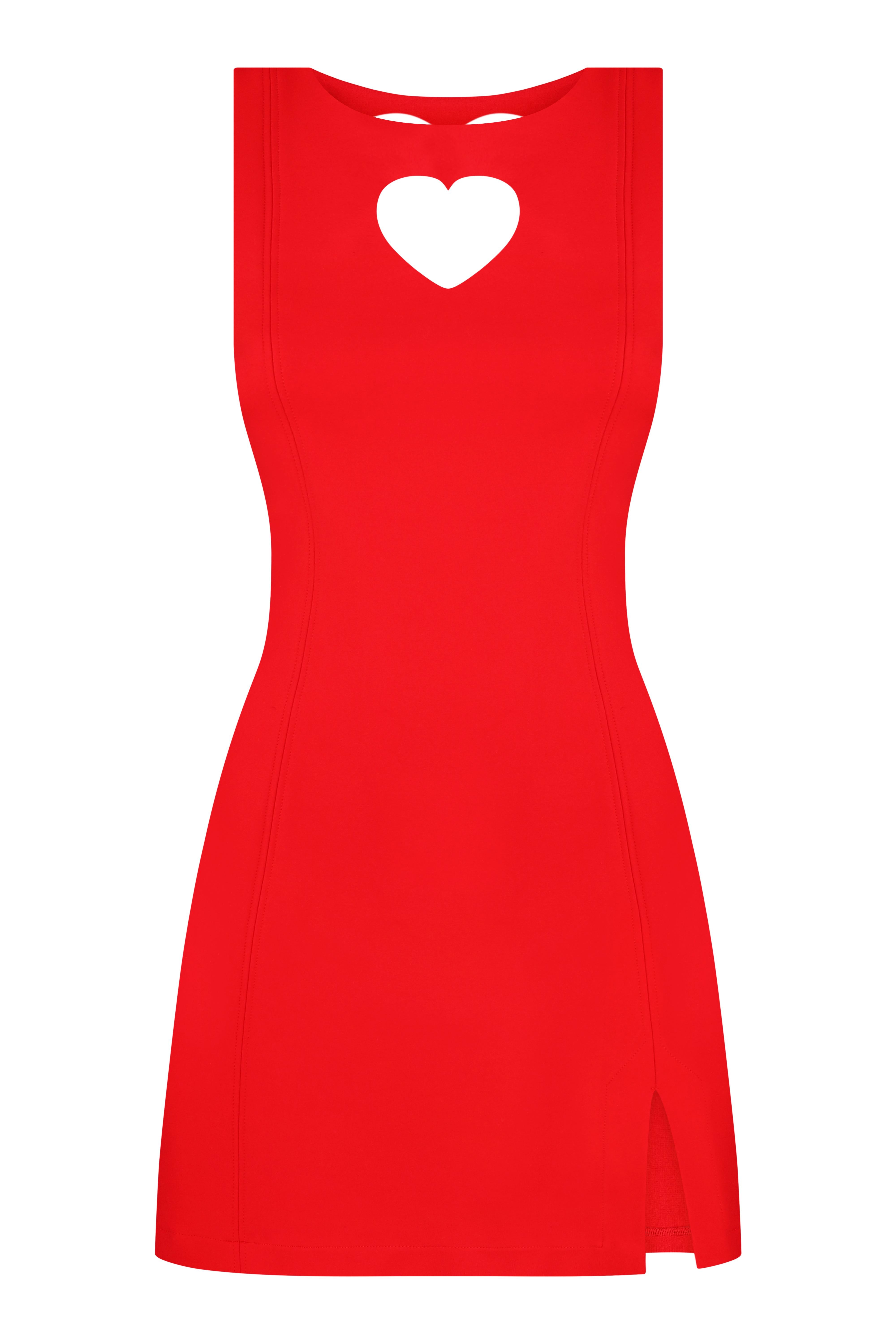 Red heart dress 2025