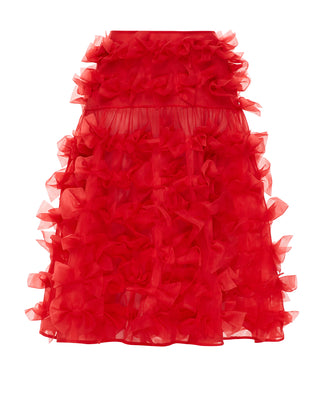 Comme des Filles skirt in red