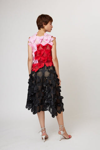 Спідниця міді з лазерним вирізом