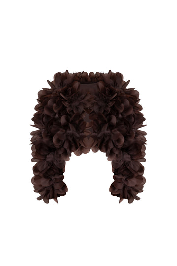 Бомбер Soft Peony темно-коричневий