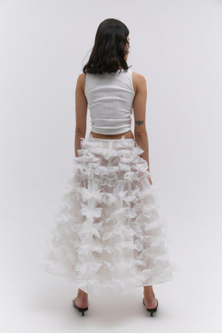 Comme des Filles skirt in white