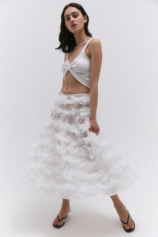 Comme des Filles skirt in white