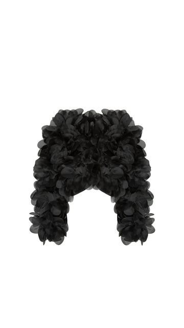 Бомбер Soft Peony чорний