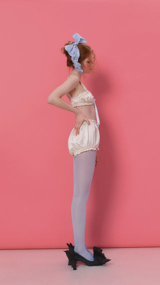 Silk top and shorts J'adore Je T'aime