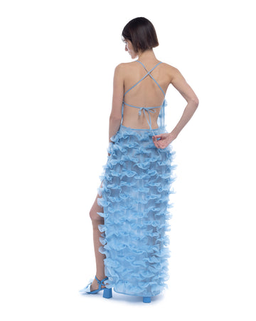 Сукня Fleur de Bow блакитна