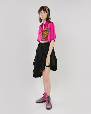 Спідниця з фестонами з діагональним подолом