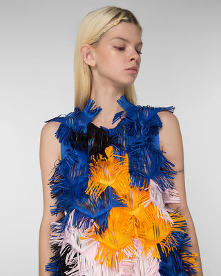 Laser-cut "puzzle" dress